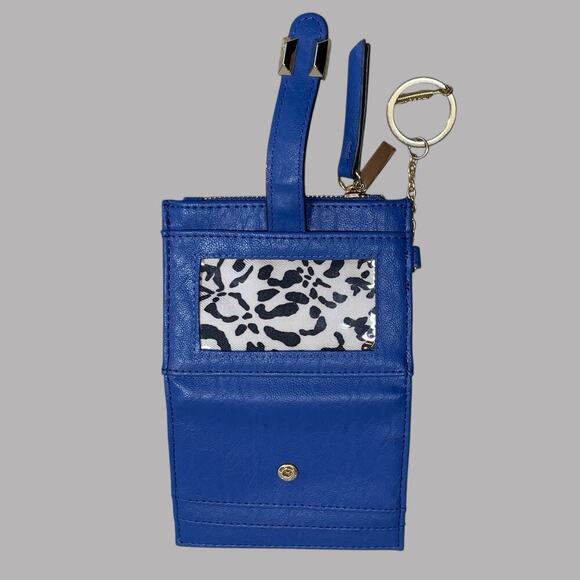 Jessica Simpson Y2K blue animal print clutch wallet - Picture 8 of 9
